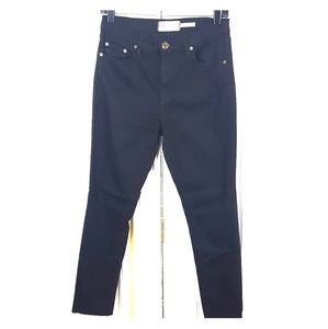 Free People Hi Rise Black Skinny Jeans Size 28